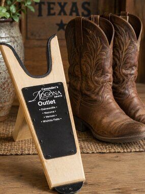 Vintage Cavender’s Nocona Boots Outlet Wooden Boot Jack
